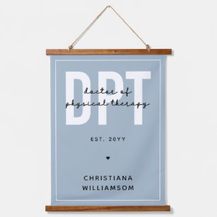 Personalized DPT Doctor of Physical Therapy Hanging Tapestry