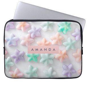Personalized Dreamy Pastel Star Aesthetic Laptop Sleeve
