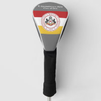 * PERSONALIZED Driver Head Cover w/PMC Flag logo