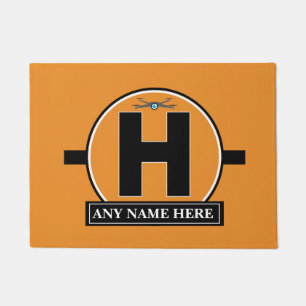 Personalized Drone landing pad Doormat