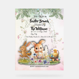 Personalized Easter Brunch Acrylic Welcome Sign