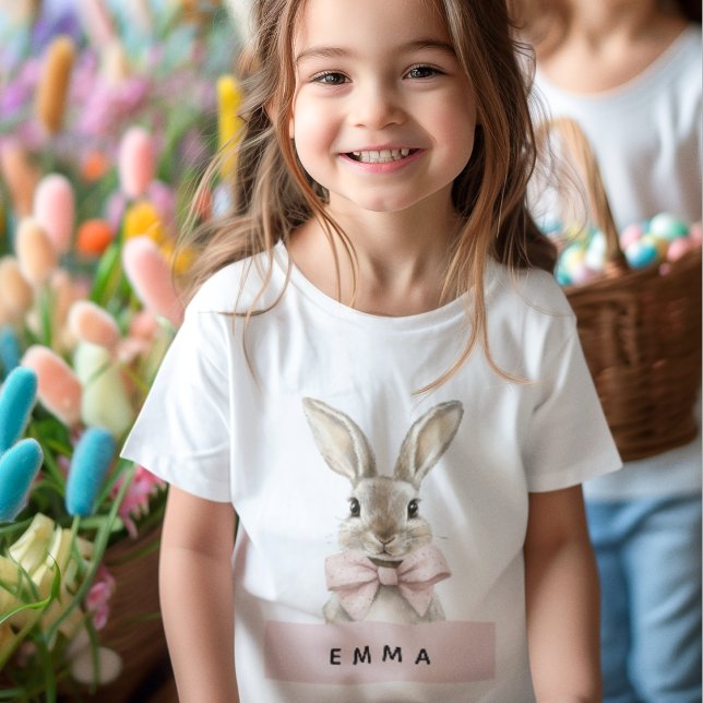 Personalized Easter Bunny  | Custom Name  Baby T-Shirt (Creator Uploaded)