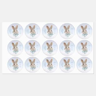 Personalized Easter Bunny Sticker