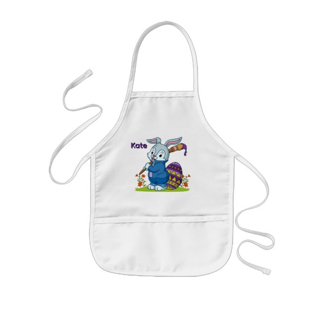 Personalized Easter Painter  Kids Apron (Front)