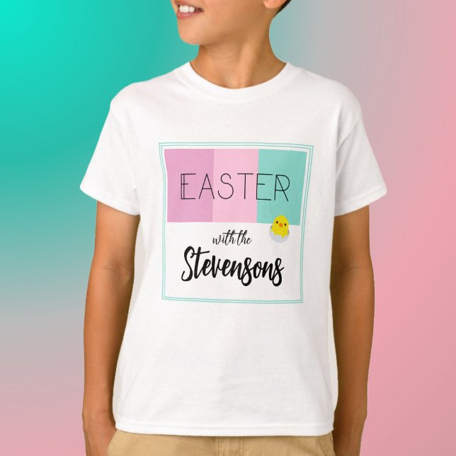 Personalized Easter T-Shirt | 'Easter stripes' (Creator Uploaded)