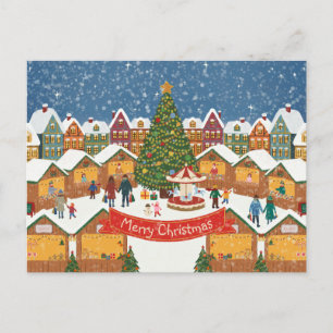 Personalized Editable Christmas Postcard