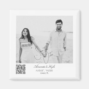 Personalized editable Save the Date magnet