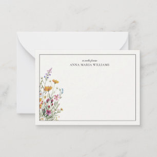  Personalized Elegant Boho Chic Note Card