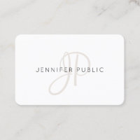 Personalized Elegant Monogram Modern Template
