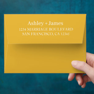 Personalized Elegant Script Name Minimal Monogram Envelope
