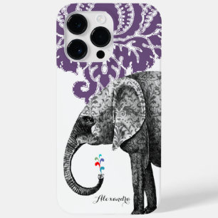 Personalized Elephant Damask  Case-Mate iPhone 14 Pro Max Case
