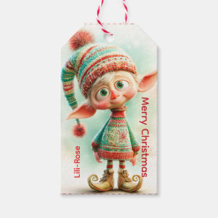 Personalized Elf Gift Tags North Pole Christmas