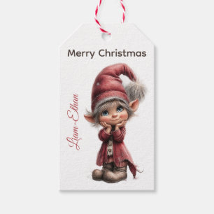 Personalized Elf Gift Tags North Pole Christmas