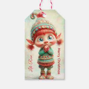 Personalized Elf Gift Tags North Pole Christmas