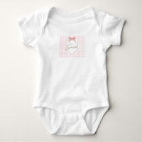 Personalized Elizabeth Baby Girl Nursery Gingham 