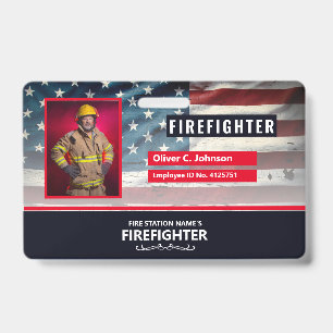 Personalized Employee ID Card - Photo, Barcode, Badge