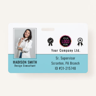 Personalized Employee Photo ID Company Security Ba ID Badge