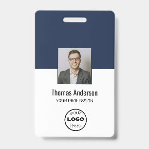 Personalized Employee Photo ID Corporate Security  Badge