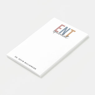 Personalized ENT Doctor ENT Specialist Post-it Notes