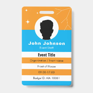 Personalized Event Employee ID Badge