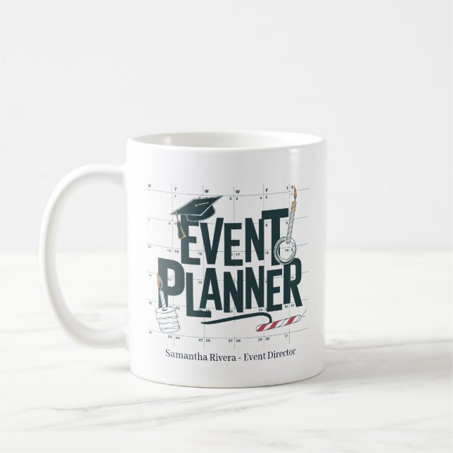 Personalized Event Planner Coffee Mug (Left)