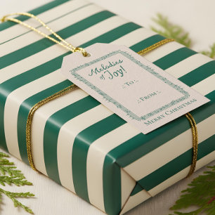 Personalized Fa La Vintage Sheet Music To & From Gift Tags