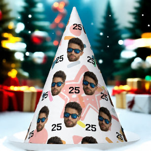 Personalized Face 20th 30th 40th 50th Birthday Party Hat