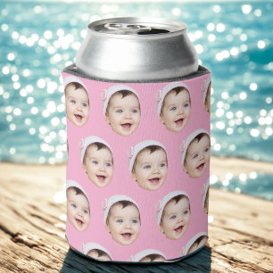 Personalized Face Birthday Favors Bachelor Party Can Cooler