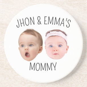 Personalized Face Photo Kids, Mother's Day Gift Coaster