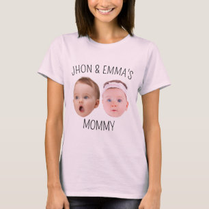Personalized Face Photo Kids, Mother's Day Gift T-Shirt