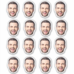 Personalized Face Stickers Custom Photo Face