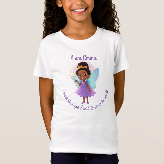 Personalized Fairy Girl T-Shirt (Front)