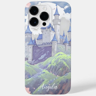 Personalized Fairytale Castle Pastel Watercolor Case-Mate iPhone 14 Pro Max Case