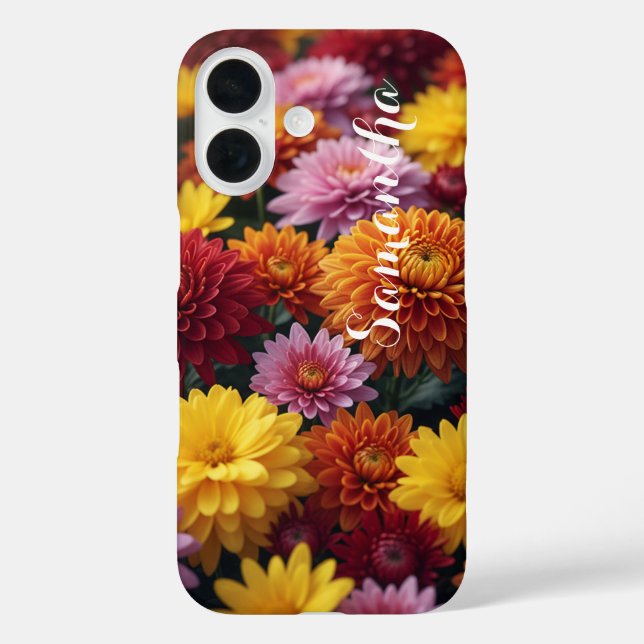 Personalized Fall Blossoms - Barely There  Case-Mate iPhone Case (Back)