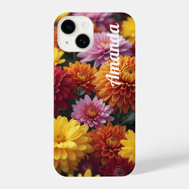 Personalized Fall Blossoms –Slim Fit  iPhone Case (Back)