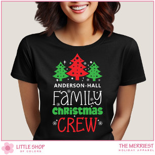 Personalized Family Christmas Crew T-Shirt