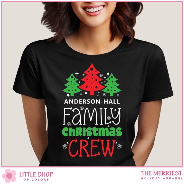 Personalized Family Christmas Crew T-Shirt (Creator Uploaded)