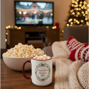 Personalized Family Christmas Mug Custom Name Ho