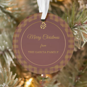 Personalized Family Christmas Ornament