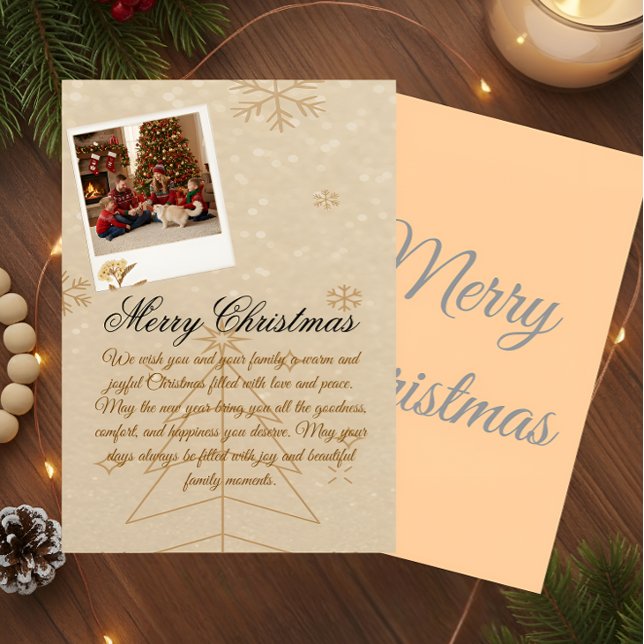 “Personalized Family Christmas Photo Card” Thank You Card (Creator Uploaded)