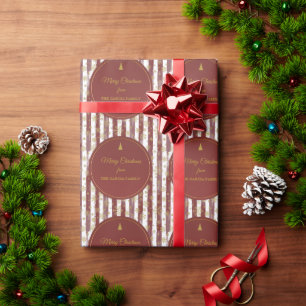 Personalized Family Christmas Wrapping Paper