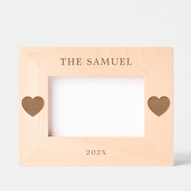 Personalized [Family/Couples] Name Wooden Etched Frames