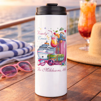 Personalized Family Cruise Name Year Thermal Tumbler
