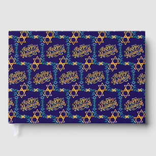 Personalized Family HAPPY HANUKKAH Chanukah Guest Book