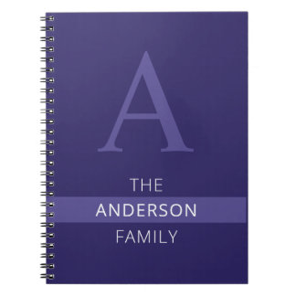 Personalized Family Monogram Notebook