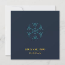 Personalized Family Name Merry Christmas Snowflake