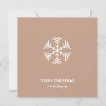Personalized Family Name Merry Christmas Snowflake
