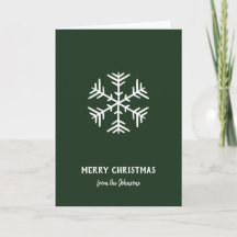 Personalized Family Name Merry Christmas Snowflake
