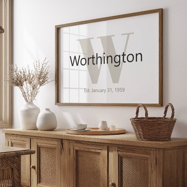 Personalized Family Name Sign Perfect for Weddings (Creator Uploaded)