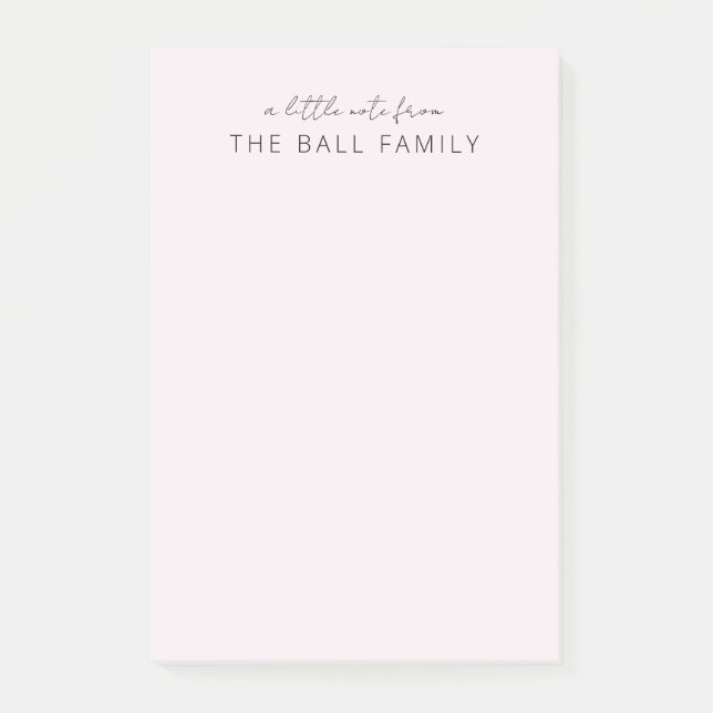 Personalized family notepad (Front)